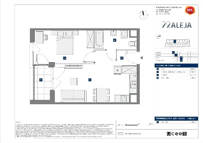 2-pokojowe mieszkanie 42m2 + loggia