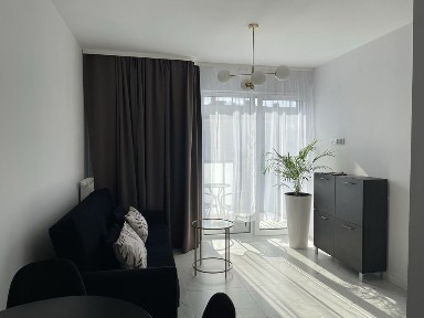 słoneczne lux mieszkanie 35 m2 dwa pokoje klimatyzacja apartamentowiec parking rowerownia