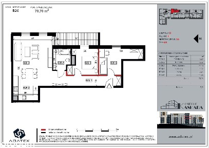 Osiedle KASKADA | 3 pokoje | 70,70 m2