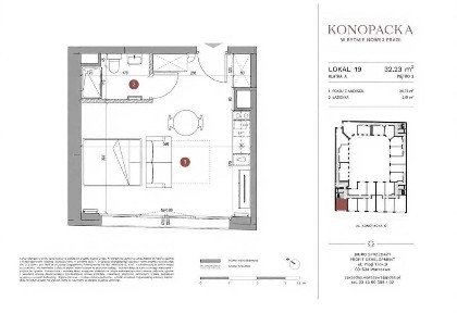 Słoneczna kawalerka na Nowej Pradze - ul. Konopacka 12 | 32,23 m² | 3. piętro | komórka lokatorska w cenie!