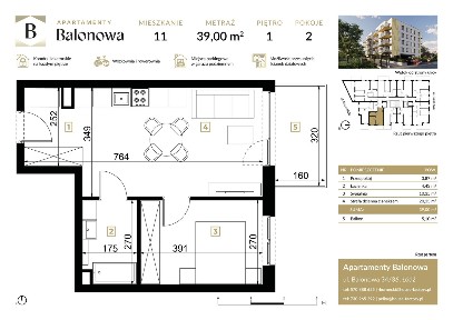 2-pokojowe mieszkanie 39m2 + balkon Bezpośrednio