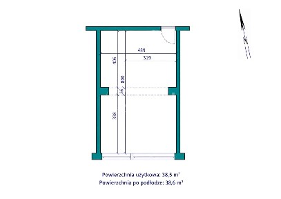 Lokal biurowy z przeszkleniami 38,6 m² | centrum Tarnowa | parter