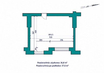 Lokal biurowy z przeszkleniami 38,6 m² | centrum Tarnowa | parter