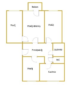 4 pokoje Lsm, os. Prusa, bez piecyka