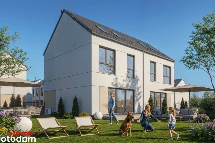 Dom bliźniak 110 m2 I Poddasze użytkowe I Ogród