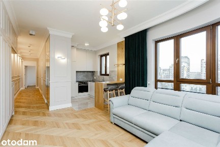 widok na panoramę miasta | art deco design