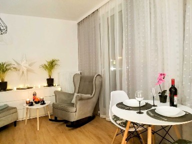 Nowoczesny nowy apartament z balkonem, garażem, super lokalizacja!
