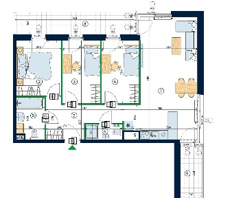 4-pokojowe mieszkanie | 76,82 m² | 2 loggie | 3 piętro | Rataje