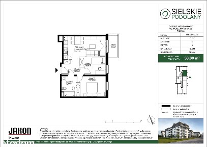 3-pokojowe mieszkanie 50m2 + balkon Bezpośrednio
