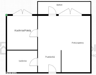 Studio na Franciszkańskiej-Balkon-Widok-Jasne!