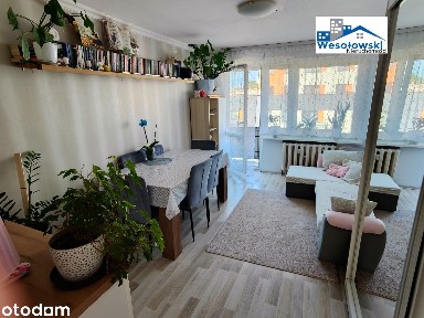 Mieszkanie 48m2, 3 pokoje z balkonem,ul. Narutowicza