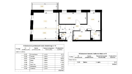 3 pokoje | 75,11 m² | Apartamenty Centrum Wieluń