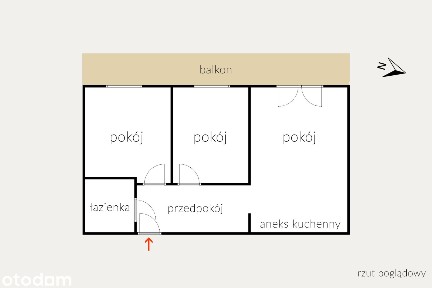 Koszalin, ul. Hallera - 3 pokojowe z dużym balkonem