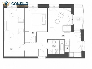 Ślusarska | 3 pokoje + loggia | Nowa inwestycja