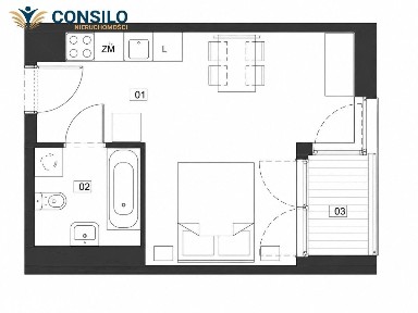 Ślusarska | 27,27 m² + loggia | Nowa inwestycja