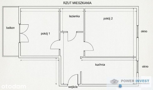 Świetny układ 2 pokoje Tramwaj