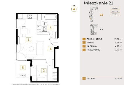 Gotowe 2 pokoje | 36 m2 | Bez prowizji | Szafran