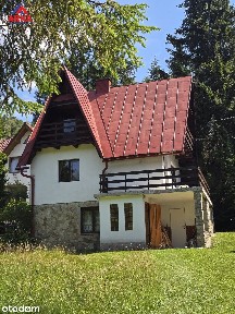 Dom nad strumieniem w otoczeniu zieleni