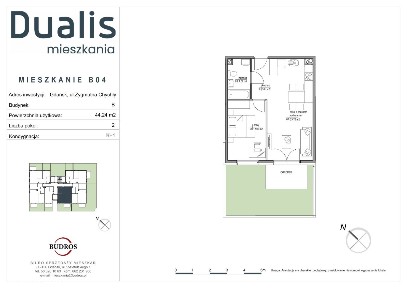 Osiedle Dualis, dwa pokoje z balkonem, negocjuj cenę, B22