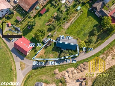 Połowa domu + poddasze | Działka 620 m² | Garaż