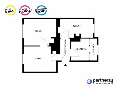 3 pokoje z ogrodem 83 m² i miejscem parkingowym -