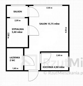 Blisko Uczelnie Wyższe- 2 Pokoje, Loggia