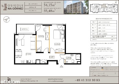 3-pokojowe mieszkanie 54m2 + loggia Bezpośrednio