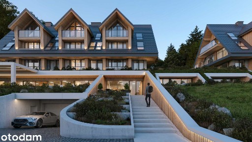 Zarabiający apartament w Kościelisku z widokiem na panoramę Tatr
