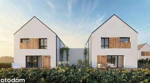 124,45 m2 | 5 Pokoi | Nowoczesny bliźniak z ogrodem i garażem | Nowiny