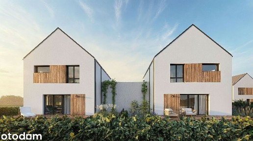 124,45 m2 | 5 Pokoi | Nowoczesny bliźniak z ogrodem i garażem | Nowiny