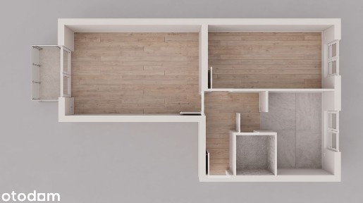 2 pokoje z osobną kuchnią | Balkon | Piwnica | 47m2