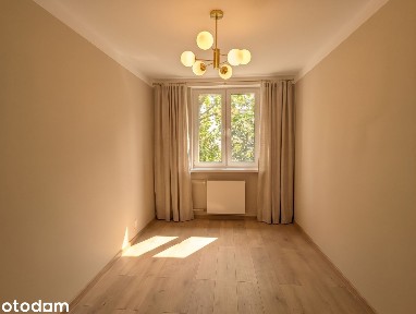 3 pokoje z osobną kuchnią i balkonem, po remoncie, zieleń, tramwaj