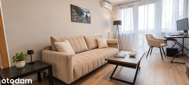 balkon | klimatyzacja | widok na Ślężę