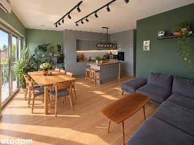 Dwupoziomowe mieszkanie 150 m² z ogródkiem - 300 m za Warszawą