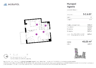 1-pokojowe mieszkanie 42m2 + balkon Bez Prowizji