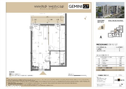 Gemini G7 | mieszkanie 2-pok. | B5-10-127