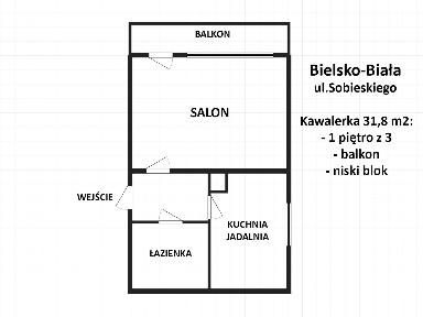 OKAZJA Mieszkanie 1-pokojowe z balkonem blisko Starego Rynku.