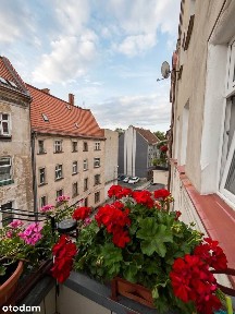 Duże słoneczne ustawne z balkonem - Centrum