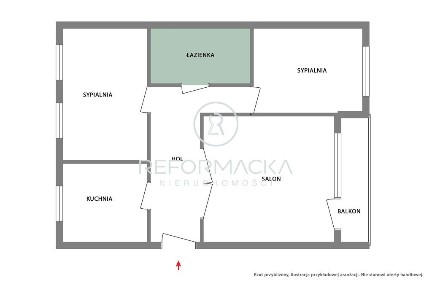 Centrum 3 odzielne pokoje, 76,96m² balkon, piwnica
