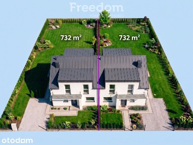 DOM 118m² | Działka 732m² | Połowa bliźniaka Żółwi