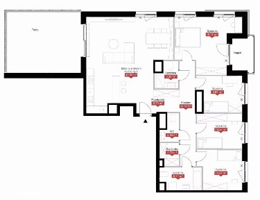 Duży apartament 123 m² | 5 pokoi | Sypialnia z łazienką | Duże pokoje!