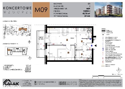 2-pokojowe mieszkanie 43m2 + balkon Bezpośrednio