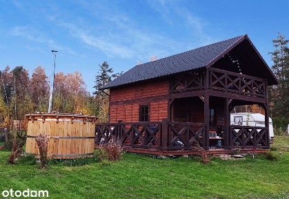 Domek nad jeziorem, sauna, bania, staw