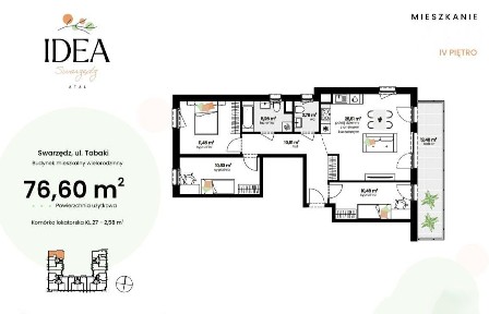 0% prowizji/76,6 m²/4 pokoje/nowe/balkon/komórka l