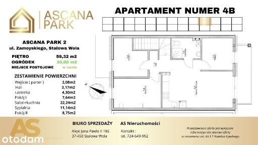Bezczynszowy apartament z miejscem postojowym