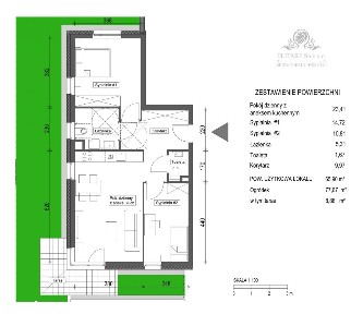 Duże, mieszkanie 65,90m2, 3pokoi, 2łazienki, ogród