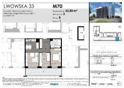3-pokojowe mieszkanie 53m2 + loggia Bezpośrednio