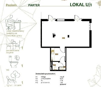 Lokal użytkowy Loretańska centrum 50 mkw