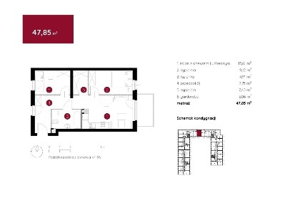 ★LAS w OKOLICY★3 pok 48m2★Balkon★garderoba★duża łazienka★tanie m.post.