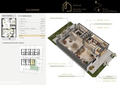 Luksusowy Apartament 3-pokojowy z ogrodem 130m2